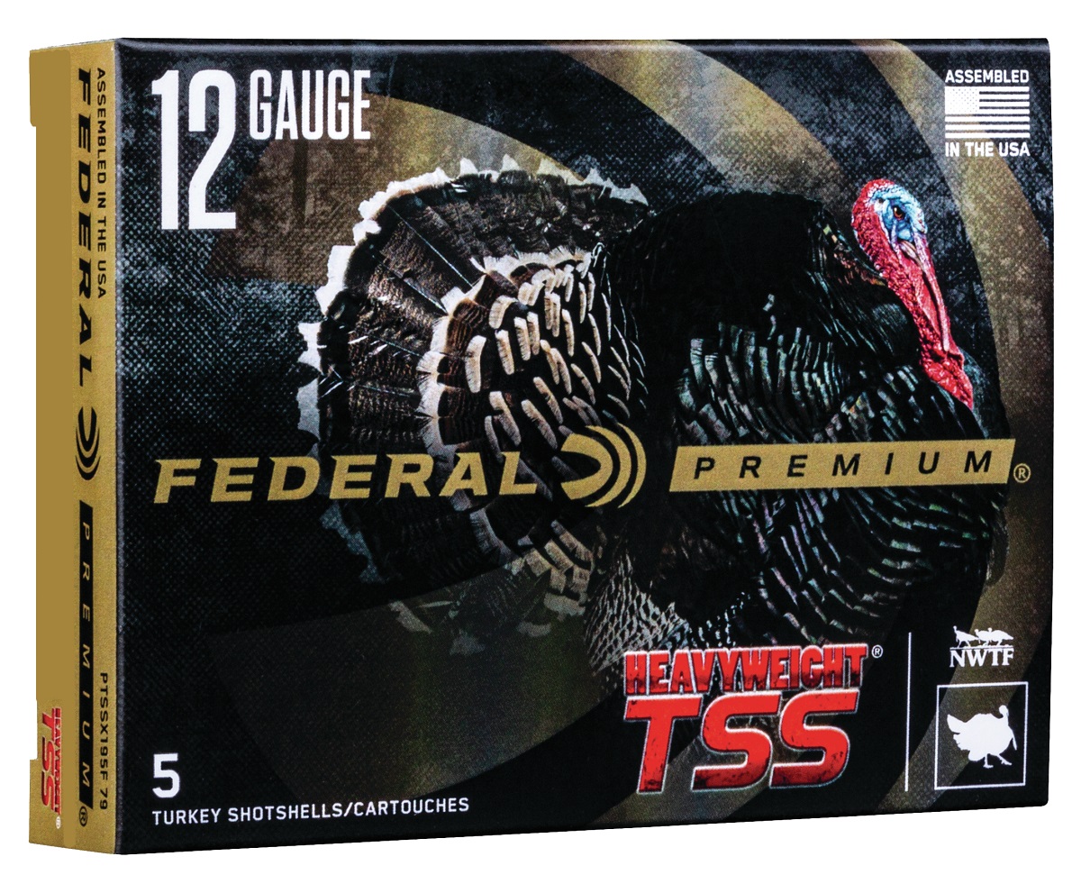 Federal Premium Turkey Heavyweight TSS 12 Ga 3.5" 2-1/4 oz, 7 and 9 Shot, 5 Rounds
