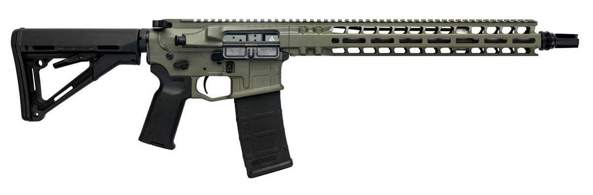 Radian Model 1 223 Wylde Carbine with 14.5" Pinned and Welded Barrel and OD Green Finish Radian Model 1 223 Wylde Carbine with 14.5" Pinned and Welded Barrel and OD Green Finish