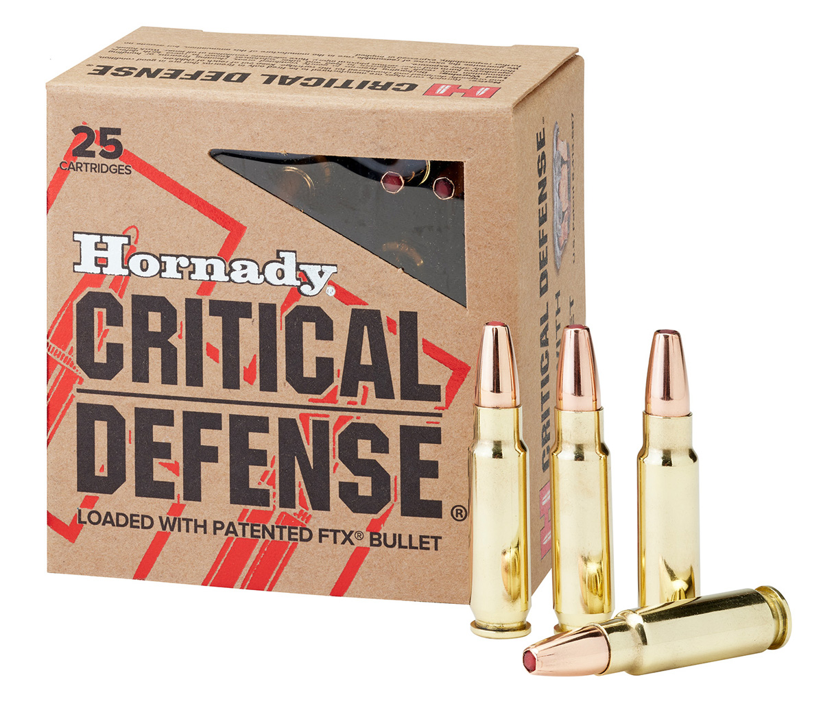 Hornady Critical Defense 5.7x28 40 Grain FTX HP Ammo 25 Rounds Hornady Critical Defense 5.7x28 40 Grain FTX HP Ammo 25 Rounds