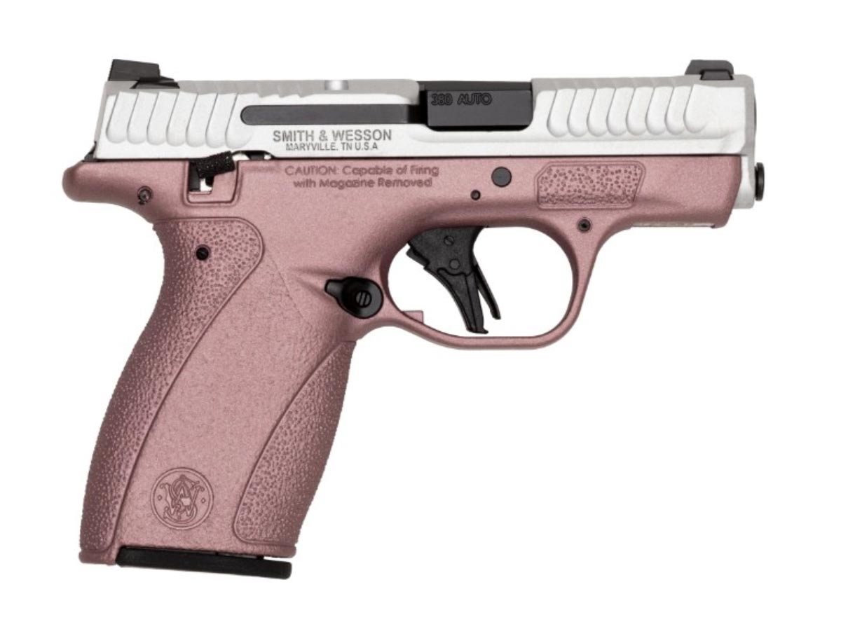 Smith & Wesson M&P Bodyguard 2.0 380 ACP Pistol with Thumb Safety - Blush/Silver