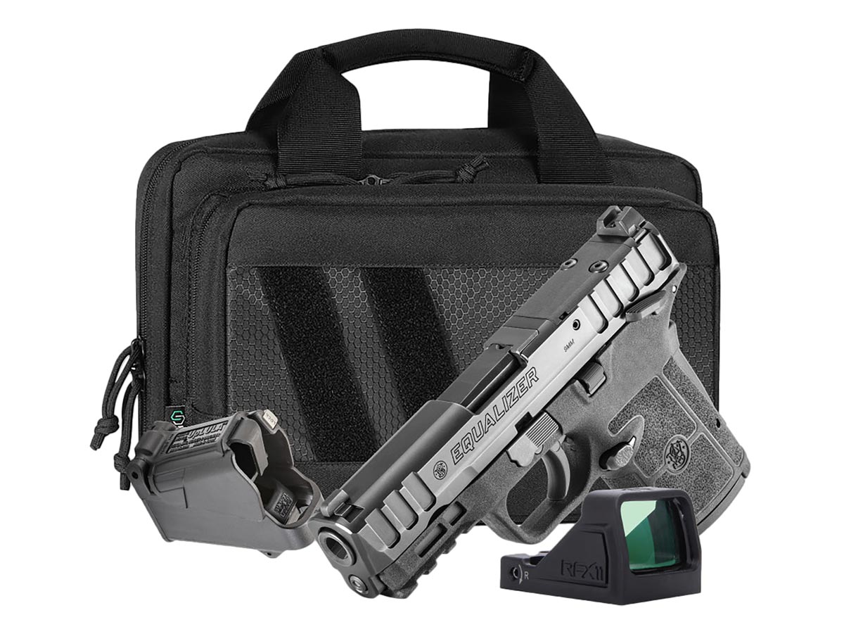Smith & Wesson Equalizer 9mm Pistol Bundle with Ambi Thumb Safety & Viridian RFX-11 Green Dot