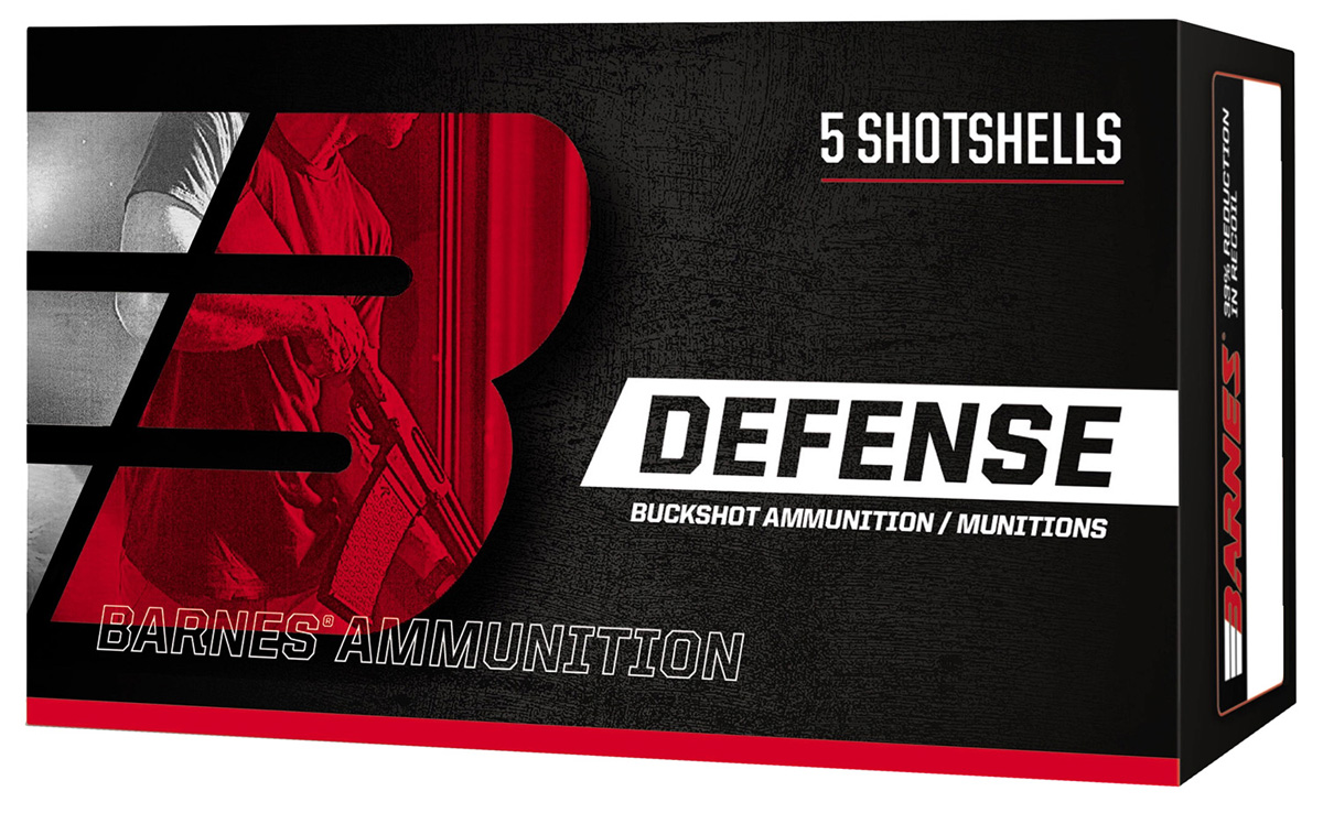 Barnes Defense 12 Gauge 2.75" 21 Pellet #4 Buckshot Ammo 5 Rounds Barnes Defense 12 Gauge 2.75" 21 Pellet #4 Buckshot Ammo 5 Rounds