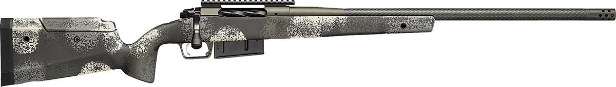 Springfield Armory Model 2020 Waypoint 300 Winchester Mag Rifle Carbon Fiber Barrel Evergreen Camo Adjustable Comb