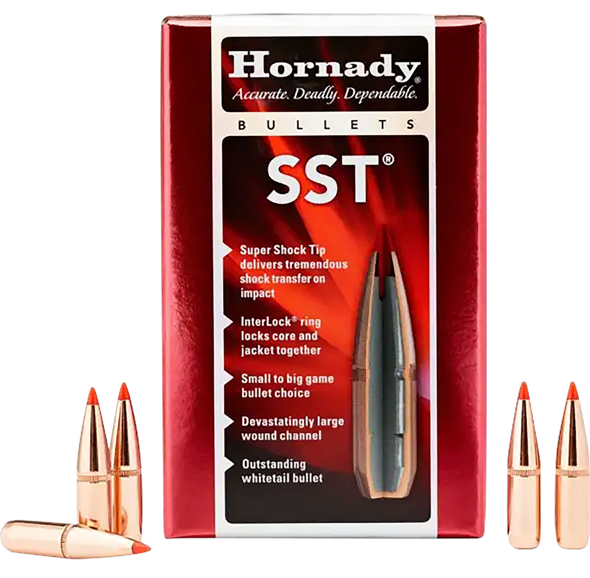 Hornady 308 Cal 180 Grain SST Bullets 100 Count