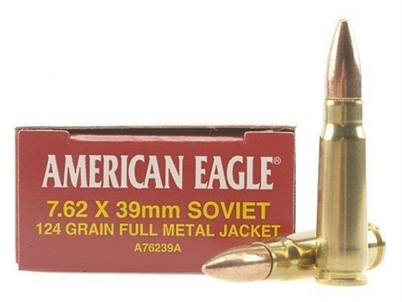 Federal American Eagle 7.62 X 39 124 Grain Metal Case, 20 Rounds Federal American Eagle 7.62 X 39 124 Grain Metal Case, 20 Rounds
