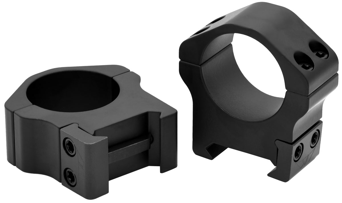 Warne Maxima Horizontal  1" Medium Scope Rings - Matte Black