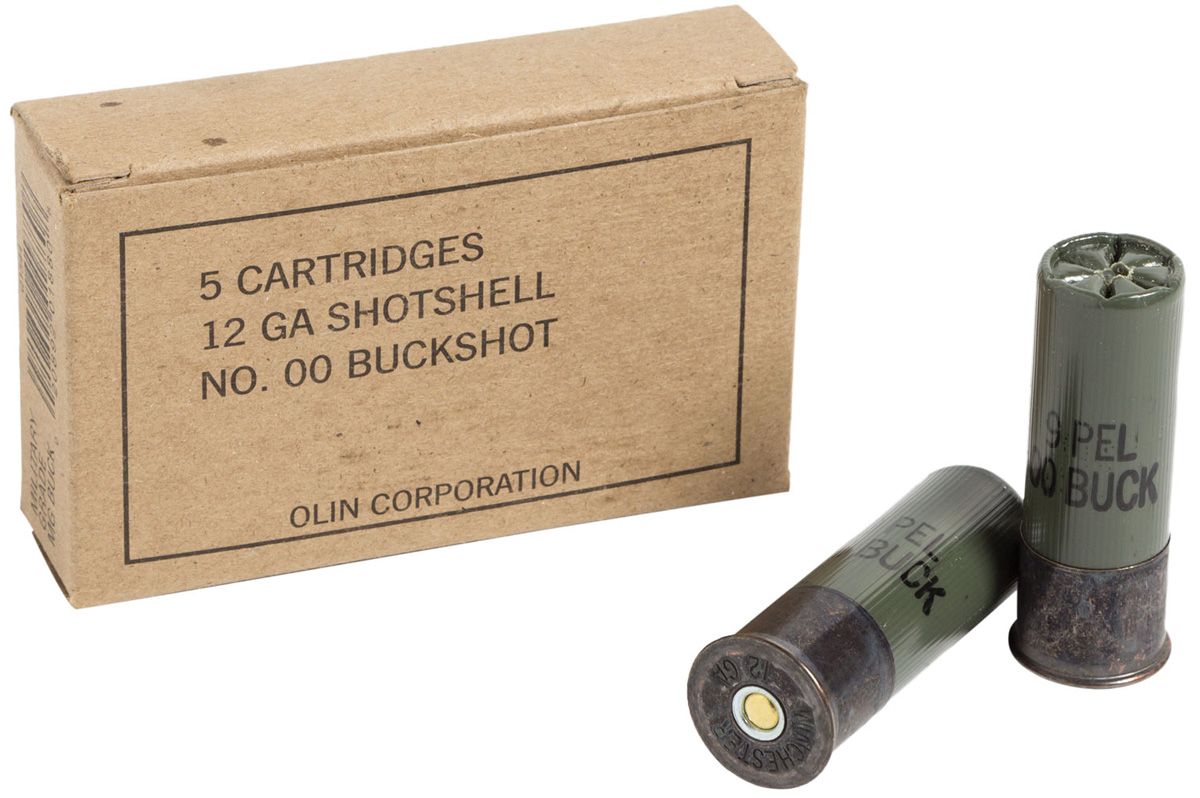 Winchester Military Grade 12 Ga 9 Pellet 00 Buckshot Ammo 5 Rounds Winchester Military Grade 12 Ga 9 Pellet 00 Buckshot Ammo 5 Rounds