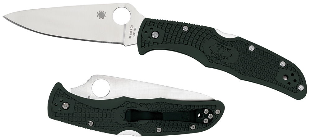 Spyderco C10FPGR Endura 4 Folding Knife Green FRN Spyderco C10FPGR Endura 4 Folding Knife Green FRN