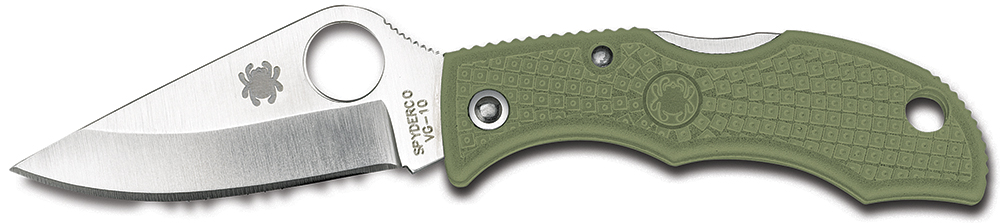 Spyderco Ladybug 3 Foliage Green Folding Knife Plain Edge Spyderco Ladybug 3 Foliage Green Folding Knife Plain Edge