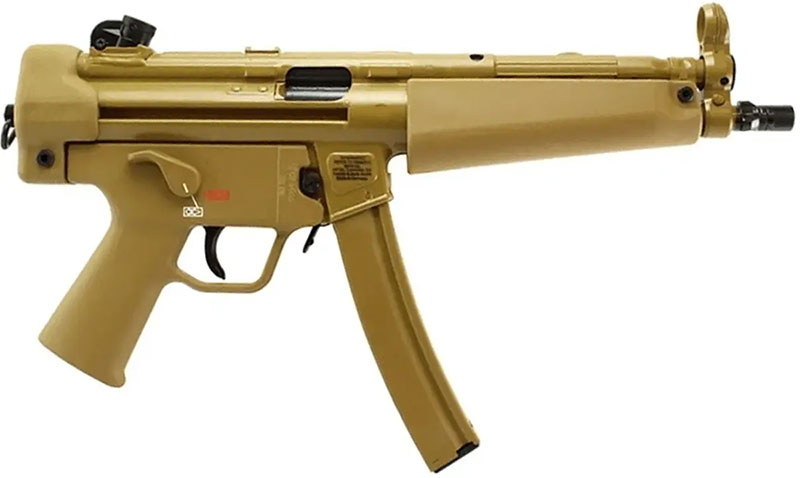 Heckler & Koch SP5 9mm Pistol with RAL8000 Cerakote Finish Heckler & Koch SP5 9mm Pistol with RAL8000 Cerakote Finish