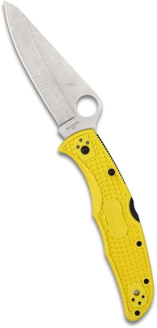Spyderco C91PYL2 Pacific Salt 2 Folding Knife Yellow FRN Spyderco C91PYL2 Pacific Salt 2 Folding Knife Yellow FRN