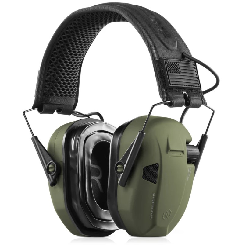 Savior Equipment Apollo Electronic Hearing Protection- OD Green