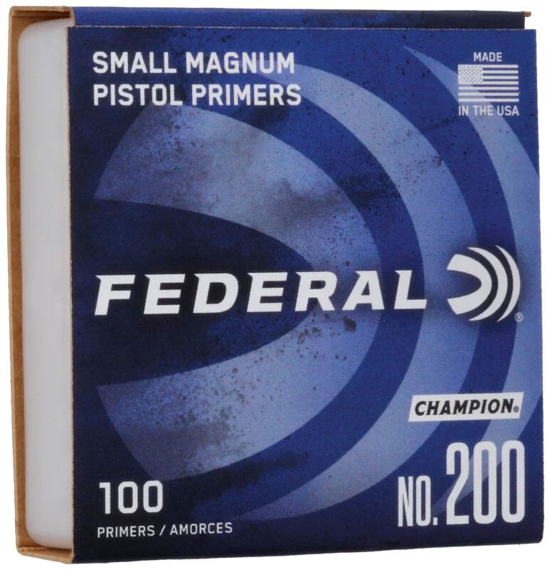 Federal Champion #200 Small Magnum Pistol Primers, 1000 Count (STORE PICK UP ONLY)
