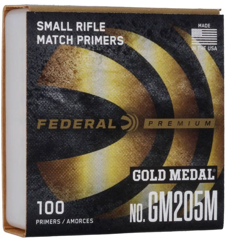 Federal Gold Medal Match GM205M Small Rifle Primers, 100 Count (STORE PICK UP ONLY)