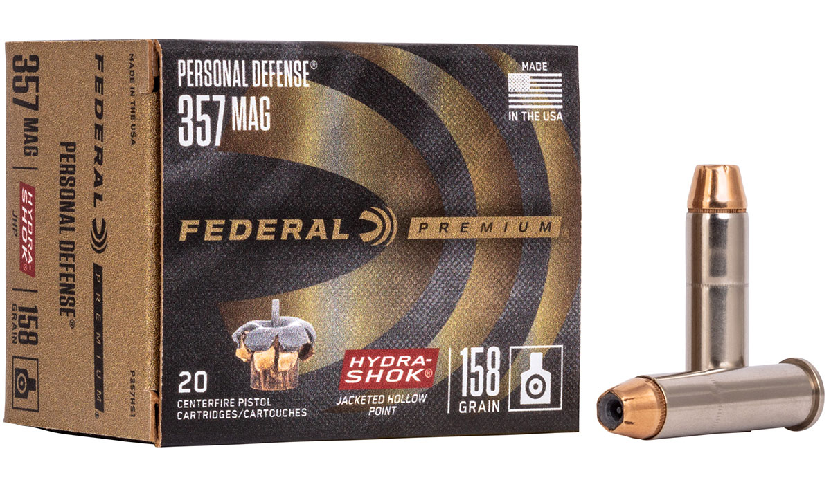 Federal Hydra Shok 357 Magnum 158 Grain Hollow Point Ammo 20 Rounds
