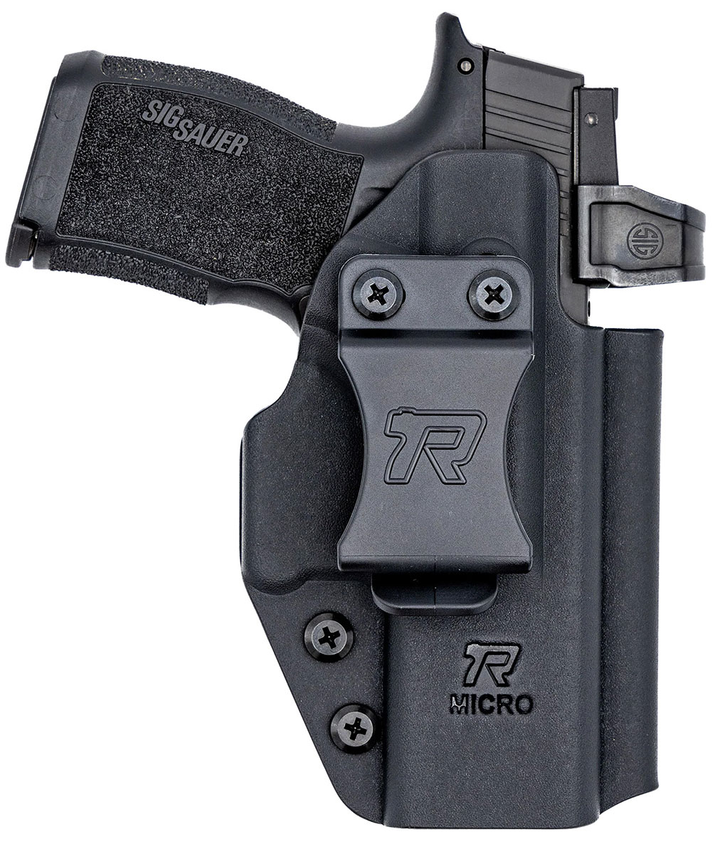 Rounded Gear Universal Kydex IWB Black Kydex Micro Belt Clip Holster  Rounded Gear Universal Kydex IWB Black Kydex Micro Belt Clip Holster