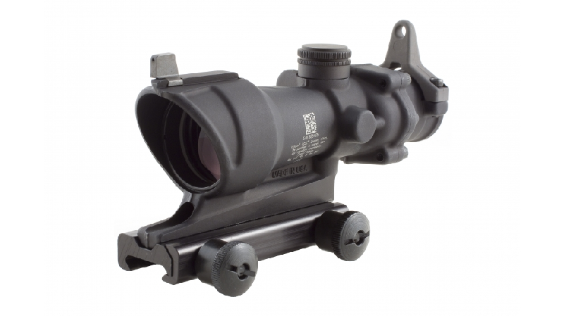 Trijicon ACOG 4x32 Tritium Only Center Illuminated Amber .223 Crosshair Reticle w/ Backup Iron Sights and TA51 Mount