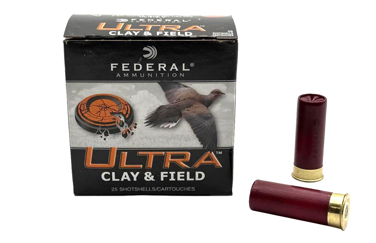 Federal Ultra Clay & Field 12 Gauge 2.75" 1 1/8oz #8 Lead Shot, 25 Rounds
