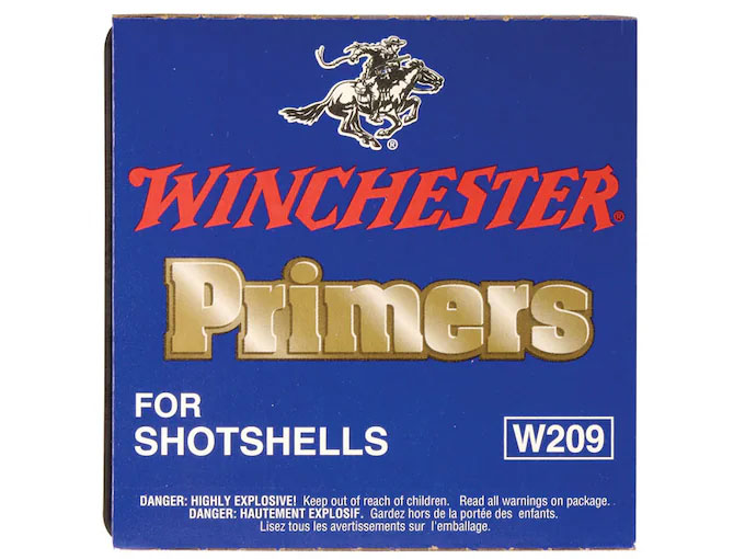 Winchester W209 Muzzleloading & Shotshell Primers, 1000 Count (STORE PICK UP ONLY)