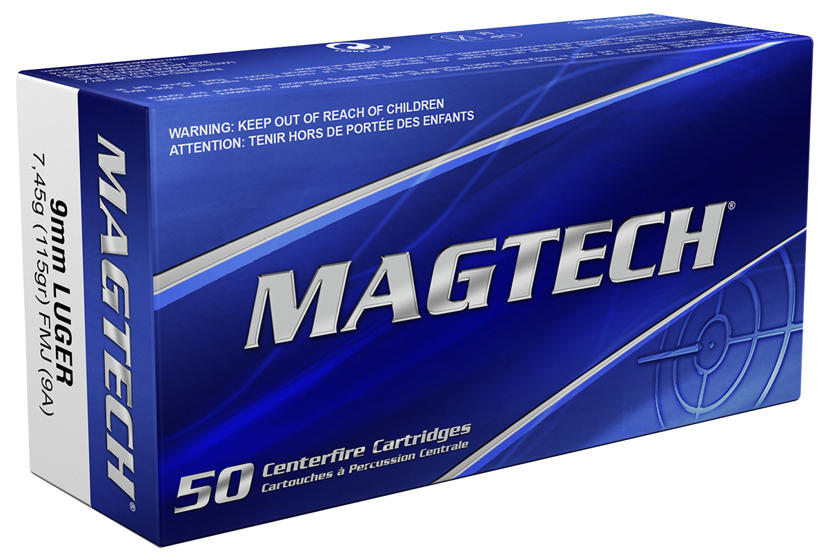 Magtech Sport 9mm 115 Grain FMJ Ammo 50 Rounds Magtech Sport 9mm 115 Grain FMJ Ammo 50 Rounds