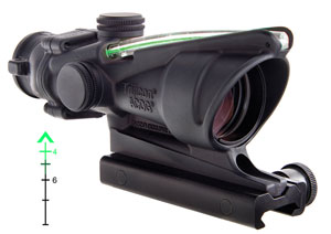 Trijicon ACOG TA31F-G 4x32 Scope with Green Chevron BAC Flattop Reticle  includes Flat Top Adapter