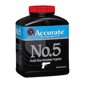Accurate No. 5 Handgun Powder 1 lb Canister Accurate No. 5 Handgun Powder 1 lb Canister