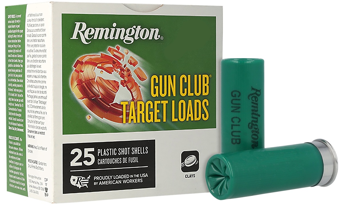 Remington Gun Club 12 Ga 2 3/4" 1 oz #8 Lead Shot 25 Rounds Remington Gun Club 12 Ga 2 3/4" 1 oz #8 Lead Shot 25 Rounds