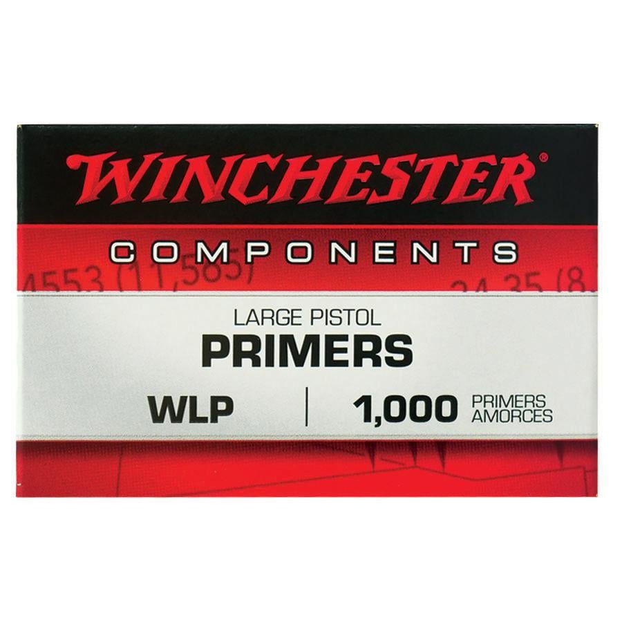 Winchester WLP Large Pistol Primers, 1000 Count (STORE PICK UP ONLY)