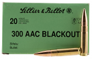 Sellier & Bellot Subsonic 300 AAC Blackout, 200 Grain, FMJ, 20 Rounds Sellier & Bellot Subsonic 300 AAC Blackout, 200 Grain, FMJ, 20 Rounds