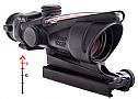 Trijicon ACOG 4x32 Scope with Red Chevron BAC Flattop Reticle  includes Flat Top Adapter
