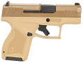 Taurus GX4 9mm Pistol Tan Frame with Cerakote Coyote Slide Taurus GX4 9mm Pistol Tan Frame with Cerakote Coyote Slide