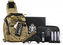 Springfield Armory Hellcat OSP Optics Ready 9mm Pistol with Tan Sling Bag and Five Magazines