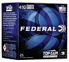 Federal Top Gun Sporting 410 Ga 2.75" 1/2 oz #8 Lead Shot Ammo 25 Rounds
