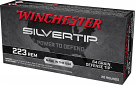 Winchester 223 Remington 64 Grain Silver Defense Tip Ammunition, 20 Rounds Winchester 223 Remington 64 Grain Silver Defense Tip Ammunition, 20 Rounds