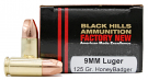 Black Hills Honey Badger 9mm 125 Grain Subsonic Lead Free Ammunition 20 Rounds
