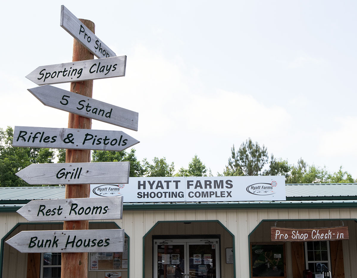 Hyatt Farms Shooting Complex Pro Shop.